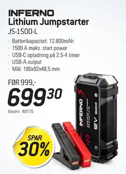 Thansen Lithium Jumpstarter tilbud