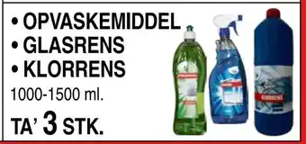 ABC Lavpris Opvaskemiddel • glasrens • klorrens tilbud