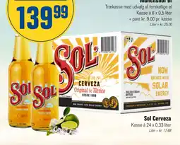 Otto Duborg Sol Cerveza tilbud