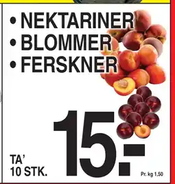 ABC Lavpris NEKTARINER • BLOMMER • FERSKNER tilbud