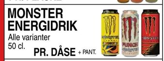 ABC Lavpris Monster energidrik tilbud