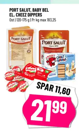 Løvbjerg PORT SALUT, BABY BEL EL. CHEEZ DIPPERS tilbud