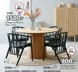 JYSK KLIPLEV BORD tilbud