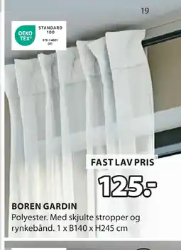 JYSK BOREN GARDIN tilbud