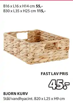 JYSK BJORN KURV tilbud