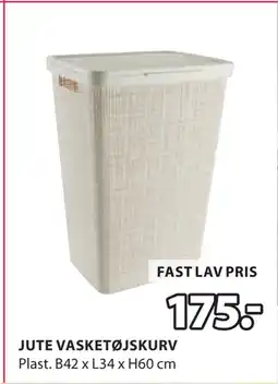 JYSK JUTE VASKETØJSKURV tilbud