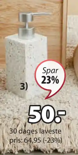 JYSK BILLSTA SÆBEDISPENSER tilbud