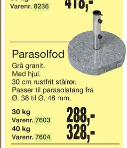 Harald Nyborg Parasolfod tilbud