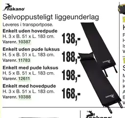 Harald Nyborg Selvoppusteligt liggeunderlag tilbud