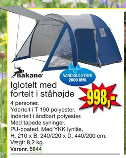 Harald Nyborg Iglotelt med fortelt i ståhøjde tilbud