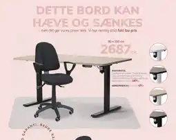 Daells Bolighus DETTE BORD KAN HÆVE OG SÆNKES tilbud