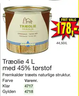 Harald Nyborg Træolie 4 L med 45% tørstof tilbud