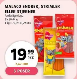 Scandinavian Park MALACO SNØRER, STRIMLER ELLER STJERNER tilbud
