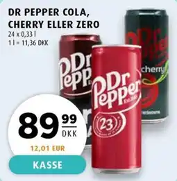 DR PEPPER COLA, CHERRY ELLER ZERO