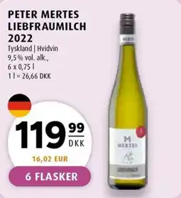 Scandinavian Park PETER MERTES LIEBFRAUMILCH tilbud