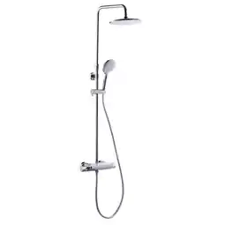 Bauhaus Adora brusesæt Infigo L 230 med termostat og håndbruser krom/hvid tilbud