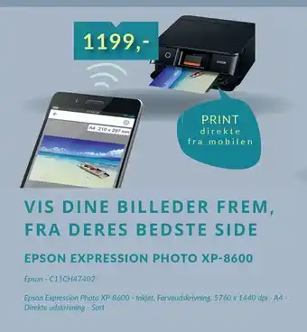EDB Center Epson expression photo xp8600 tilbud