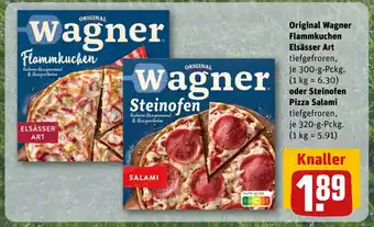 REWE Original Wagner Flammkuchen Elsässer Art tilbud