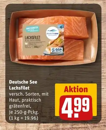 REWE Deutsche See Lachsfilet tilbud