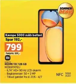 Power REDMI 13C 128 GB MZBOFM7EU tilbud