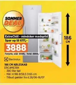 Power 186 CM KØLESKAB tilbud