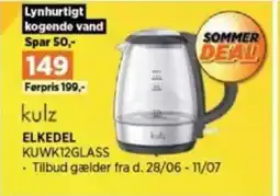 Power ELKEDEL KUWK12GLASS tilbud