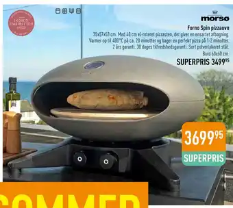 Imerco Forno Spin pizzaovn tilbud