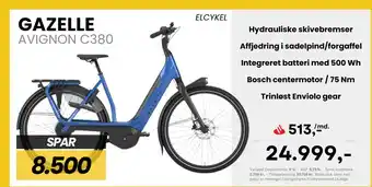 Design Cykler GAZELLE AVIGNON C380 tilbud