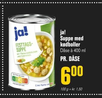 Otto Duborg ja! Suppe med kødboller tilbud