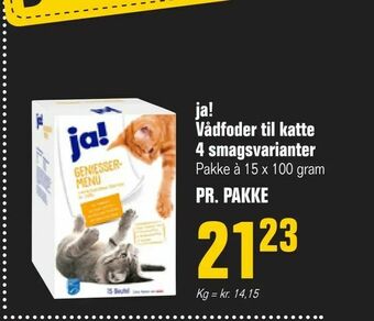 Otto Duborg ja! Vådfoder til katte 4 smagsvarianter tilbud