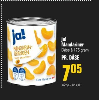 Otto Duborg ja! Mandariner tilbud