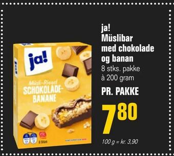 Otto Duborg ja! Müslibar med chokolade og banan tilbud