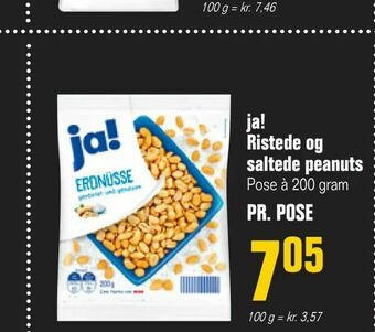 Otto Duborg ja! Ristede og saltede peanuts tilbud