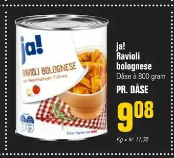 Otto Duborg ja! Ravioli bolognese tilbud