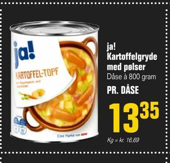 Otto Duborg ja! Kartoffelgryde med pølser tilbud