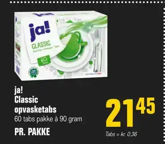Otto Duborg ja! Classic opvasketabs tilbud