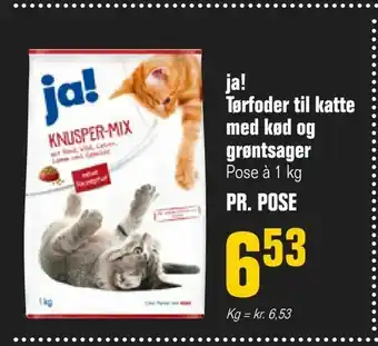 Otto Duborg ja! Tørfoder til katte med kød og grøntsager tilbud