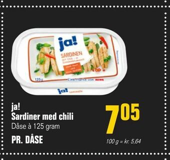 Otto Duborg ja! Sardiner med chili tilbud