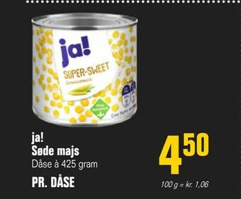 Poetzsch Padborg ja! Søde majs tilbud