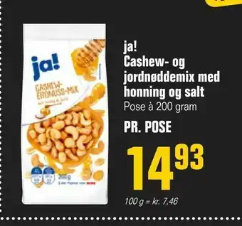 Poetzsch Padborg ja! Cashew- og jordnøddemix med honning og salt tilbud