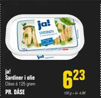 Poetzsch Padborg ja! Sardiner i olie tilbud