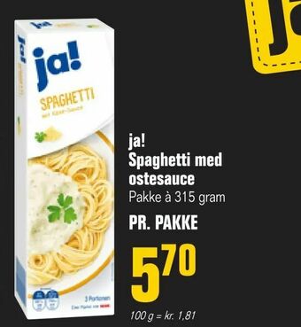 Poetzsch Padborg ja! Spaghetti med ostesauce tilbud