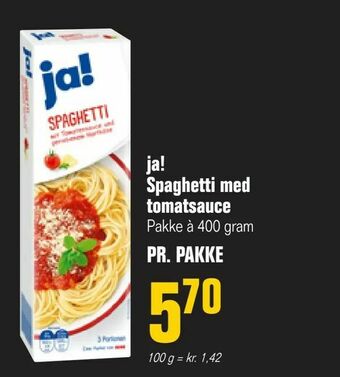 Poetzsch Padborg ja! Spaghetti med tomatsauce tilbud