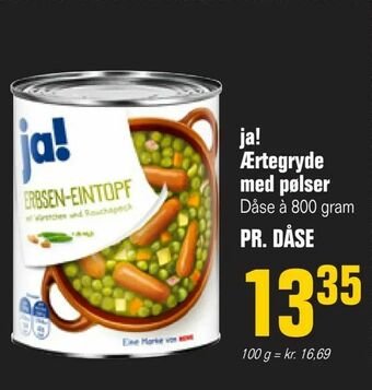 Poetzsch Padborg ja! Ærtegryde med pølser tilbud