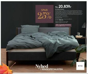 SengeSpecialisten Rye veng planseng tilbud