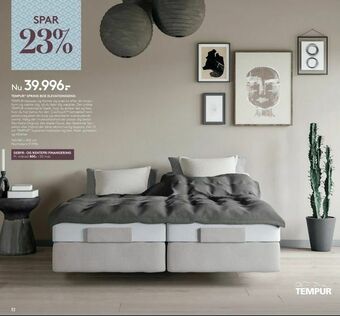 Tempur® spring box elevationsseng