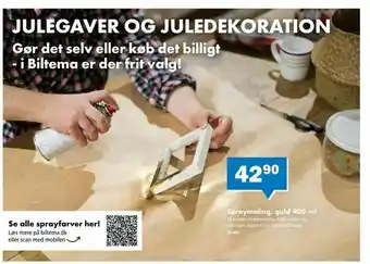 Biltema Spraymaling, guld 400 ml tilbud
