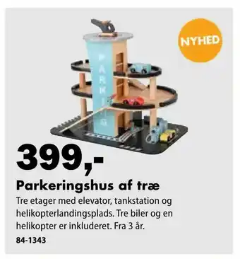 Biltema Parkeringshus af træ tilbud