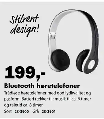 Biltema Bluetooth høretelefoner tilbud