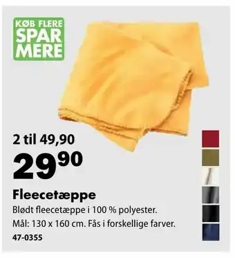 Fleecetæppe